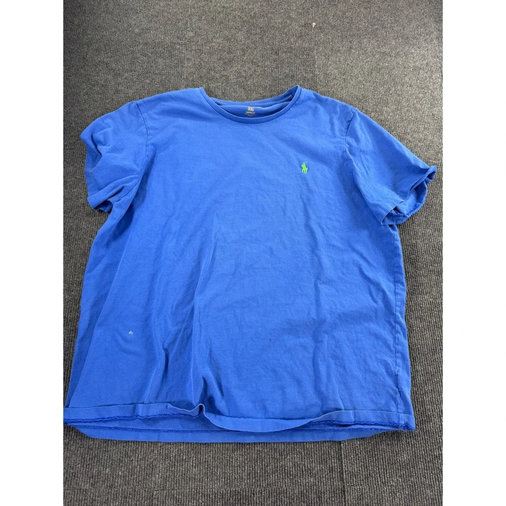 Polo Ralph Lauren Mens T-Shirt Bundle 2XL Red V-Neck Blue Crew Neck Pony Logo